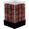 Chessex-Set de 36 dés 6-scarab-scarlet/or