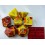 Chessex set de 7 dés Gémini jaune/argent