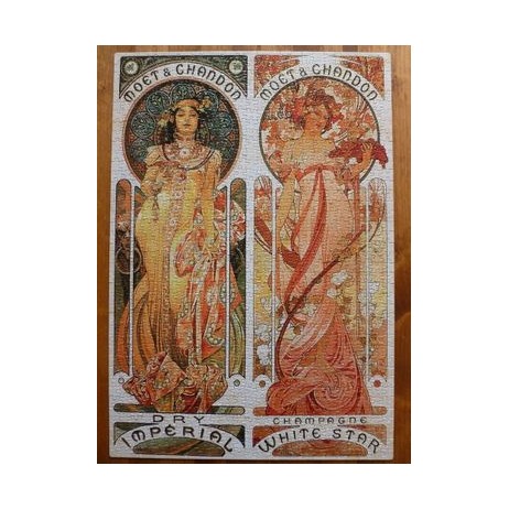 Puzzle 1000pcs Mucha moët et chandon