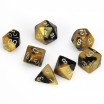 7 dés gemini en boîte black gold w/silver