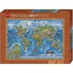 Puzzle 2000pcs Map art The world heye