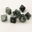 7 dés gemini en boîte black grey w/green