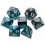 7 dés gemini en boîte steal teel w/white