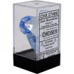 7 dés nebula en boîte dark blue w/white