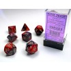 7 dés gemini en boîte purple red w/white