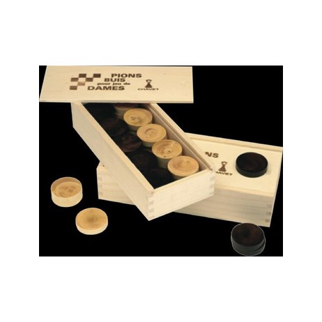 Pions dames bois 30mm