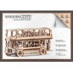London bus wooden city
