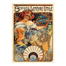 Puzzle 1000p biscuit lefèvre poster vintage