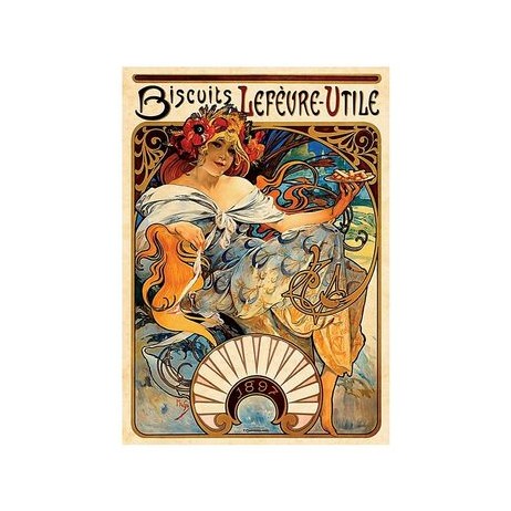 Puzzle 1000p biscuit lefèvre poster vintage