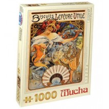 Puzzle 1000pcs Mucha biscuits lefèvre