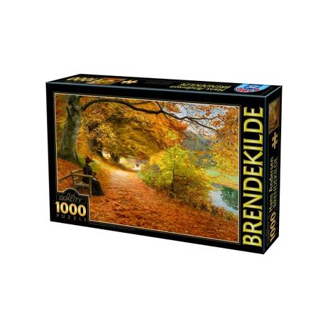 Puzzle 1000pcs Brendekilde A wooded path in autumn