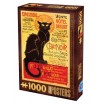 Puzzle 1000p vintage chat noir