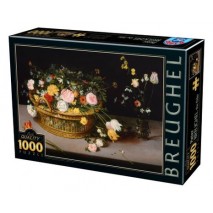 Puzzle 1000 p Fleurs dans panière Breughel Dtoys