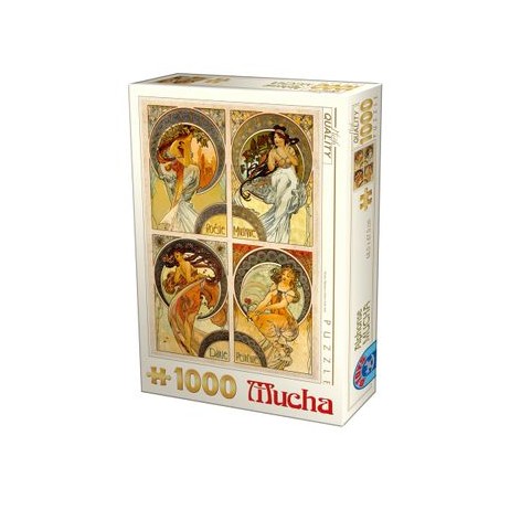 Puzzle 1000pcs Mucha art D-Toys