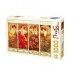 Puzzle 1000pcs Mucha pierres précieuses