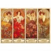 Puzzle 1000pcs Mucha pierres précieuses