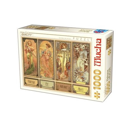 Puzzle 1000p Mucha saisons