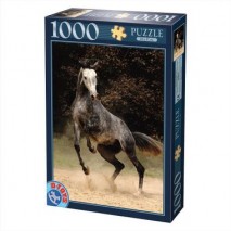 Puzzle 1000 p Cheval gris D toys