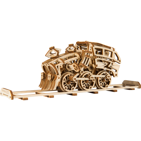 Dream express with rails wooden city