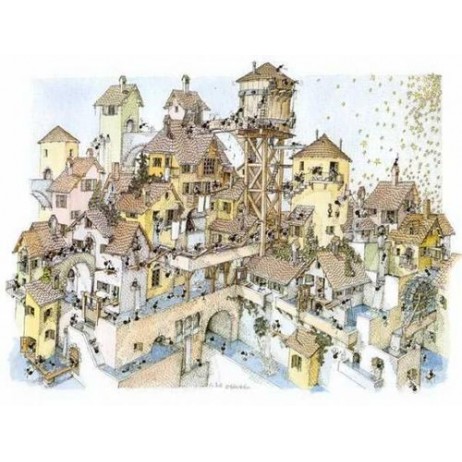 Puzzle 1080pcs eau dans la ville formiche