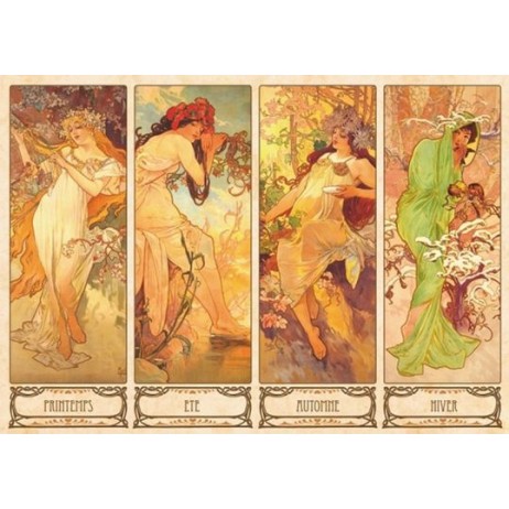 Puzzle 1000pcs Mucha saisons