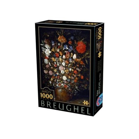 Puzzle 1000p breughel fleurs dans vase