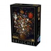 Puzzle 1000p breughel fleurs dans vase