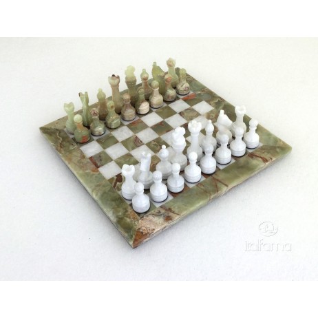 Échecs onix Blanc Vert 30x300 cm