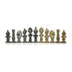 Pièces échecs Métal bustes Romains roi 9.8 cm socle 3.1cm