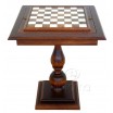 Table d'échecs marbre bois 58x58 h 67cm