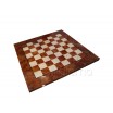 Plateau échecs bois loupe d'orme 66x66 cm Shiny