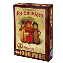 Puzzle 1000p poster suchard vintage