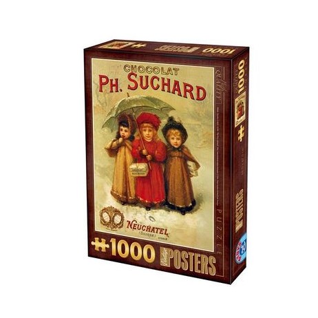Puzzle 1000p poster suchard vintage