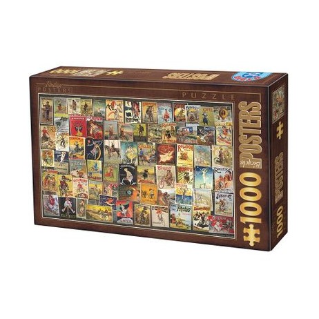 Puzzle 1000 p vintage poster affiches