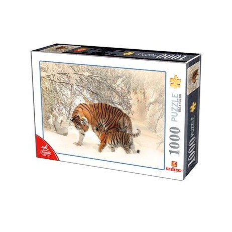 Puzzle 1000 p animals tigers