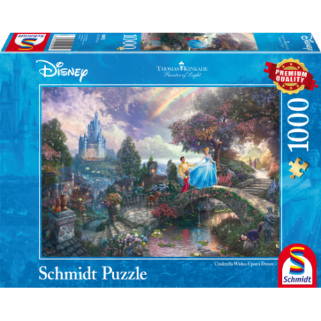 Puzzle 1000p kinkade Disney Cendrillon