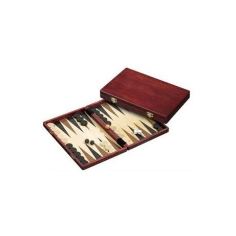 Backgammon Bois Brun 28x15cm