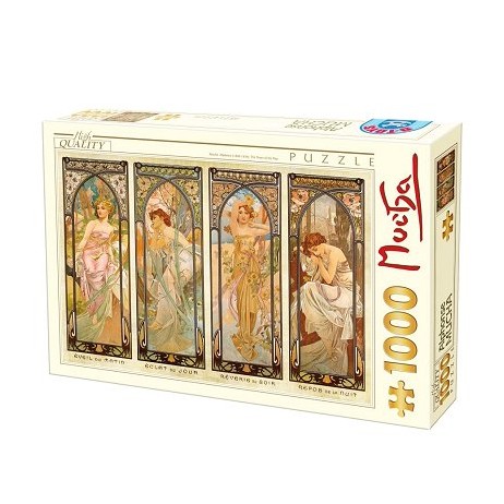 Puzzle 1000pcs Mucha moments de la journée