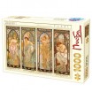 Puzzle 1000pcs Mucha moments de la journée