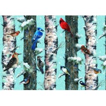 Puzzle 1000p Oiseaux d'Hiver