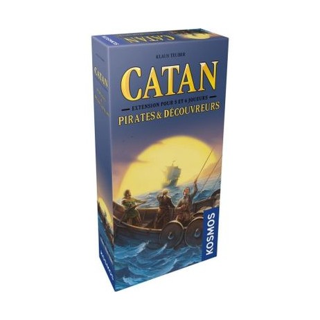 Pirates et Découvreurs ext 5/6 joueurs pour Catan