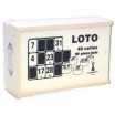 Coffrel loto 48 cartons avec 90 pions buis marques