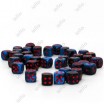 Chessex set de 36 dés 6 Gemini noir starlight/rouge