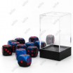 Chessex set de 36 dés 6 Gemini noir starlight/rouge