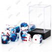 Chessex set de 12 dés 6 Gemini Astral Blanc/Rouge