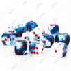 Chessex set de 12 dés 6 Gemini Astral Blanc/Rouge