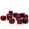 Chessex set de 12 dés 6 Gemini Rouge Sarcelle/Or