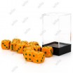 Chessex set de 12 dés 6 Granite Lotus Orange/Vert