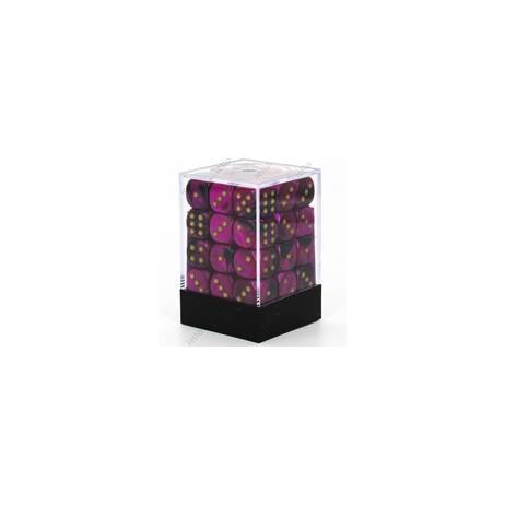 Chessex set de 36 dés 6 Gemini Noir Violet Or