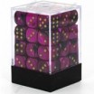 Chessex set de 36 dés 6 Gemini Noir Violet Or